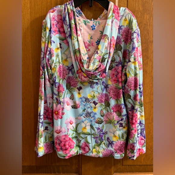 NWT Size 3T Posh Peanut Bamboo L/S Reversible Hooded Jacket - Hadley Floral - Picture 6 of 10